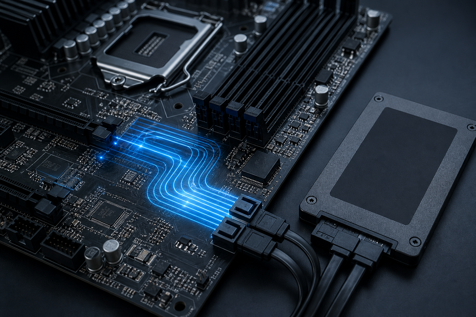 Материнская плата, SATA-контроллер и SSD в режиме AHCI